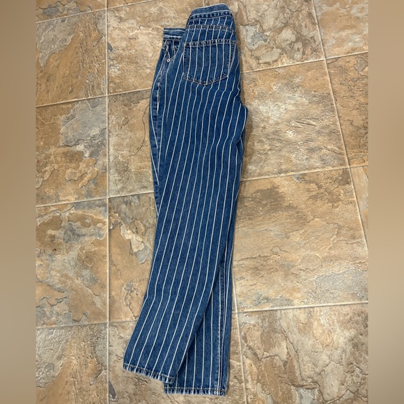 American Eagle Striped Jeans Sz 4 - Picture 2 of 4